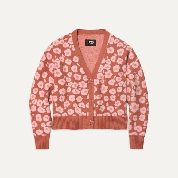 NWT-UGG- Shaina Cardigan-amber rose- size Medium - Picture 1 of 12